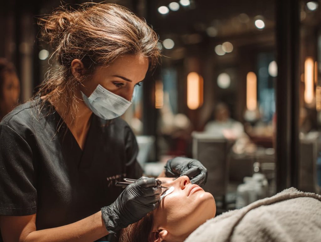 İstanbul kirpik lifting bakımı, kirpik bakımı uzmanı, modern salon uygulaması