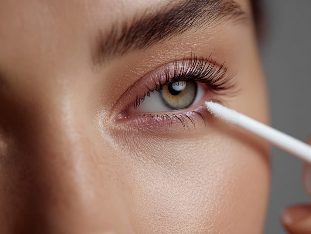 Kirpik bakım yağı kullanımı, hafif serum uygulaması, kirpik besleme